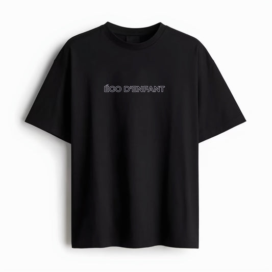 T-SHIRT « ÉGO D’ENFANT » NOIR